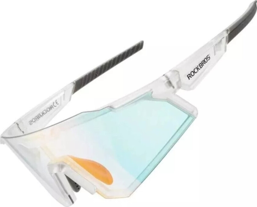 Bilde av Rockbros Photochromic Sykkelbriller Med Uv 400 Uva- Og Uvb-Filtre, Hvite