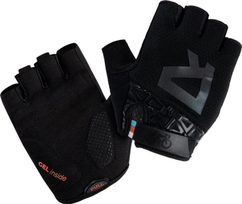 Radvik Radvik Hilder Cycling Gloves, Black-Gray, Size L.