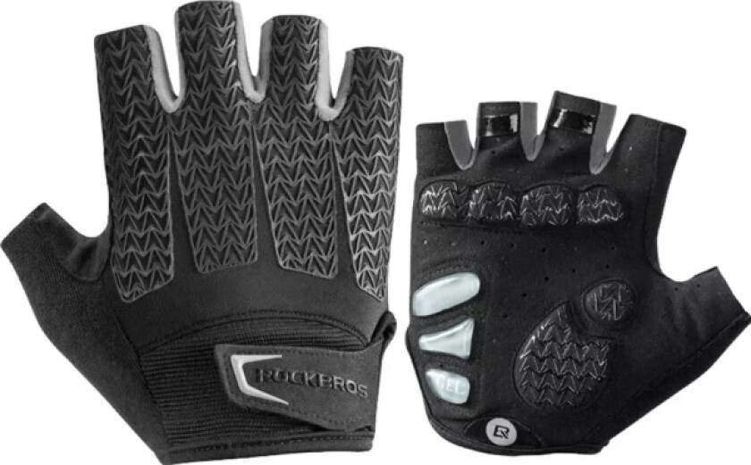 Rockbros Rockbros S169bgr S Sykkelhansker Med Geleinnlegg - Grå