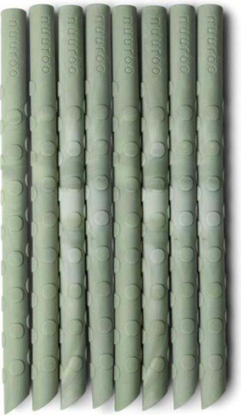 Ada silikone sugerør 8-pak - Green Mix