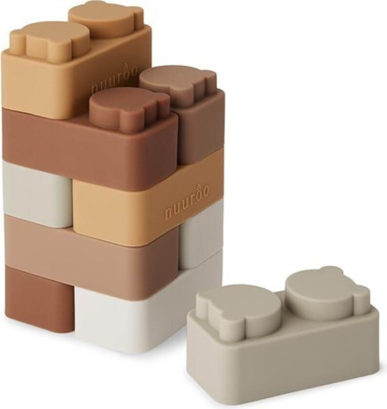 Pile building bricks 10-pack - Multi Mix