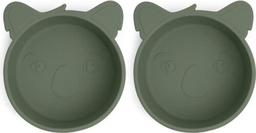 Alex dyb tallerken 2-pak - Dusty Green