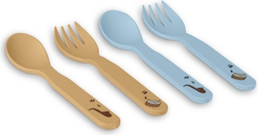 Carl bestiksæt 4-pak - Blue Mix