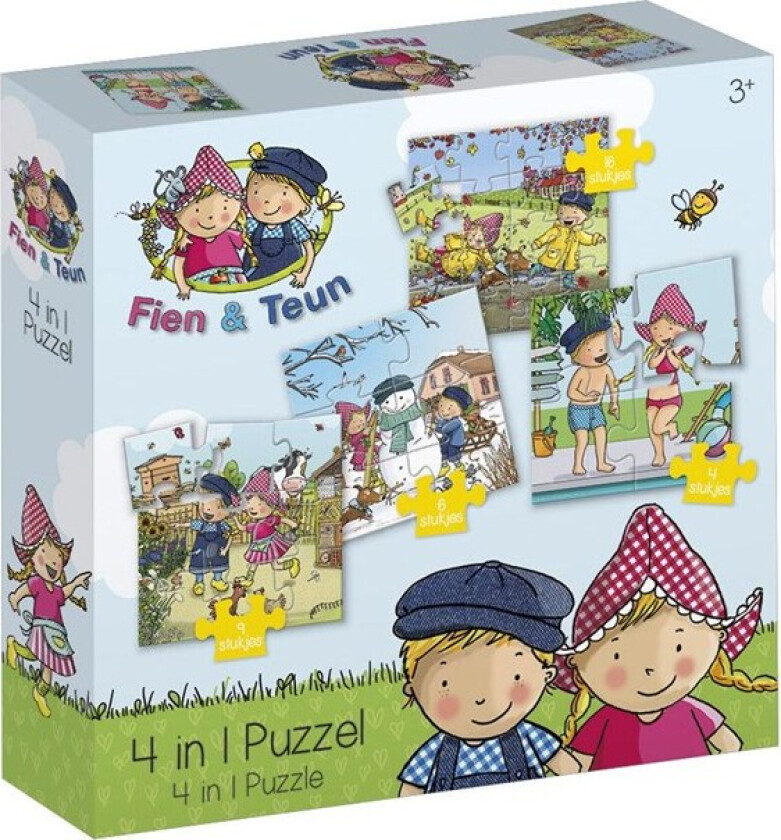 Fien & Teun Puzzle 4in1 Gulv