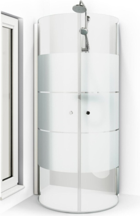 Spirit Dusjhjørne U Hvit / 67x90cm Screen Glass