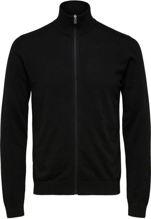 Selected Homme Berg Full Zip Cardigan - Black