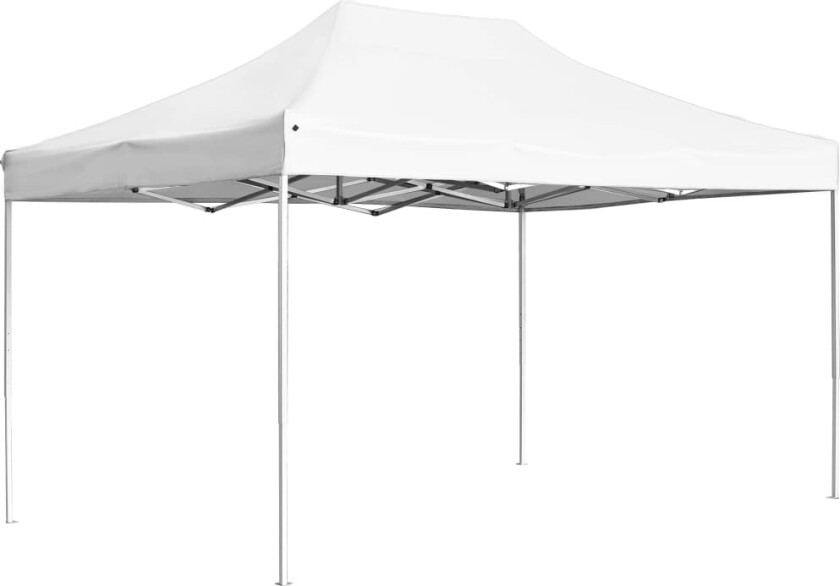 Profesjonelt foldbart festtelt aluminium 4,5x3 m hvit