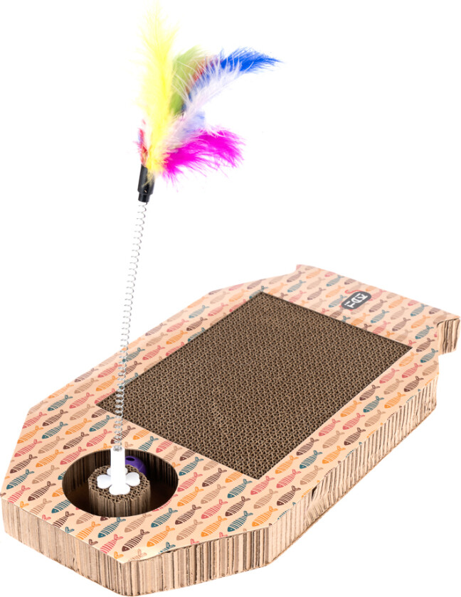 klorebrett fisk med kulebane - L 45 x B 25 x H 4 cm