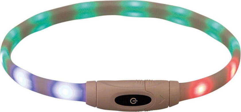 LED-halsbånd Hvit 65 cm