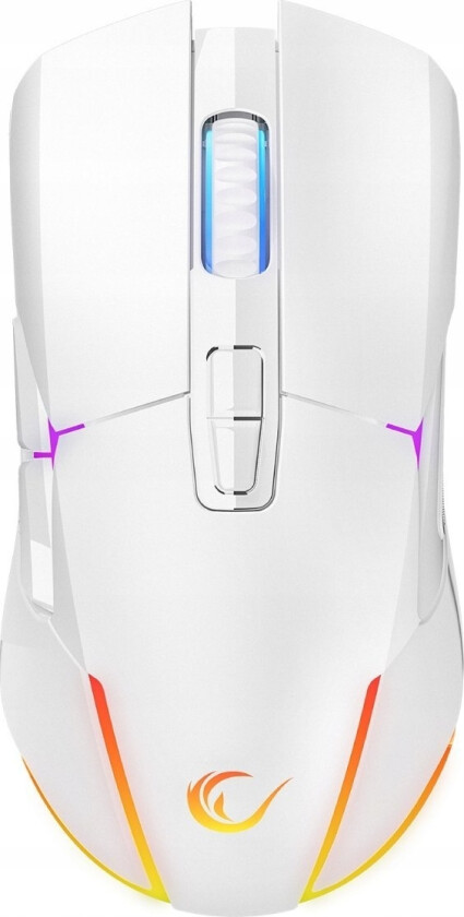 Rampage Rampage Mus Nova M4 Trådløs Gamingmus Rgb Usb Optisk Sensor Hvit