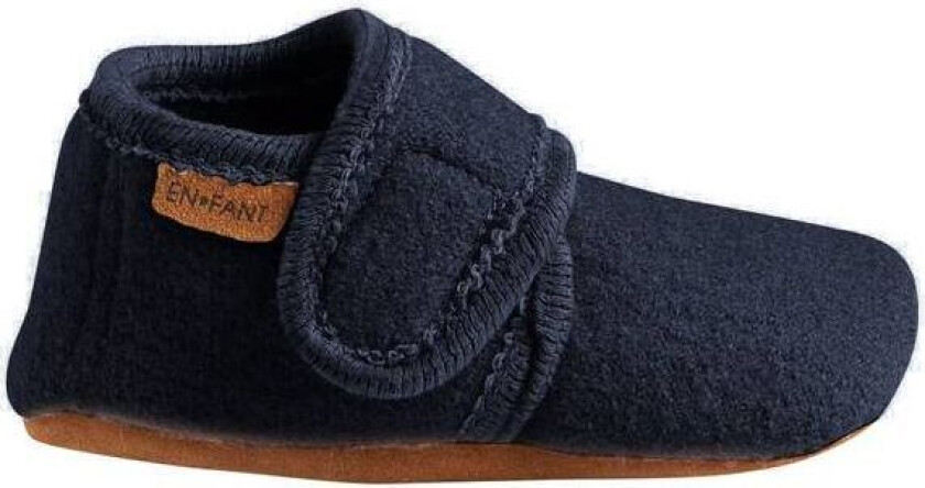 En Fant ulltøfler til barn og baby, navy