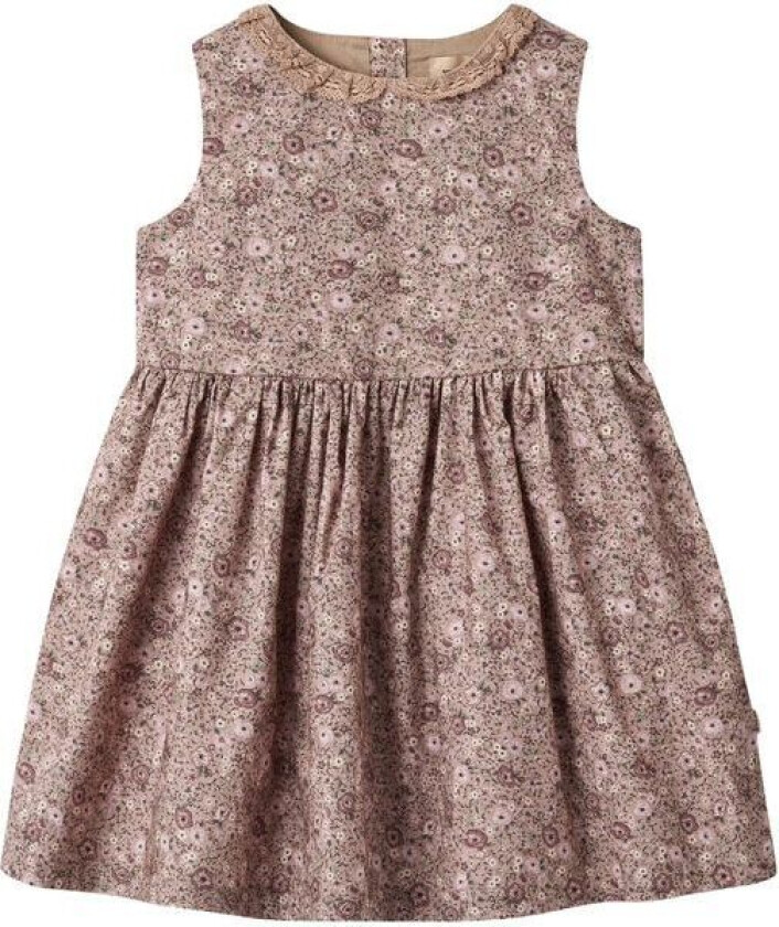 Bilde av Elma ermeløs kjole til barn, rose shadow flowers
