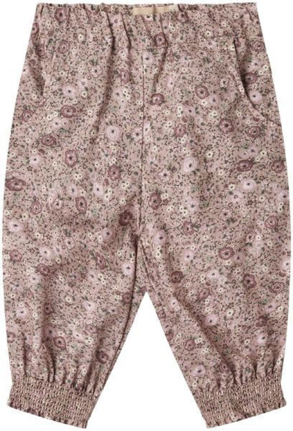 Sara bukse til baby, rose shadow flowers