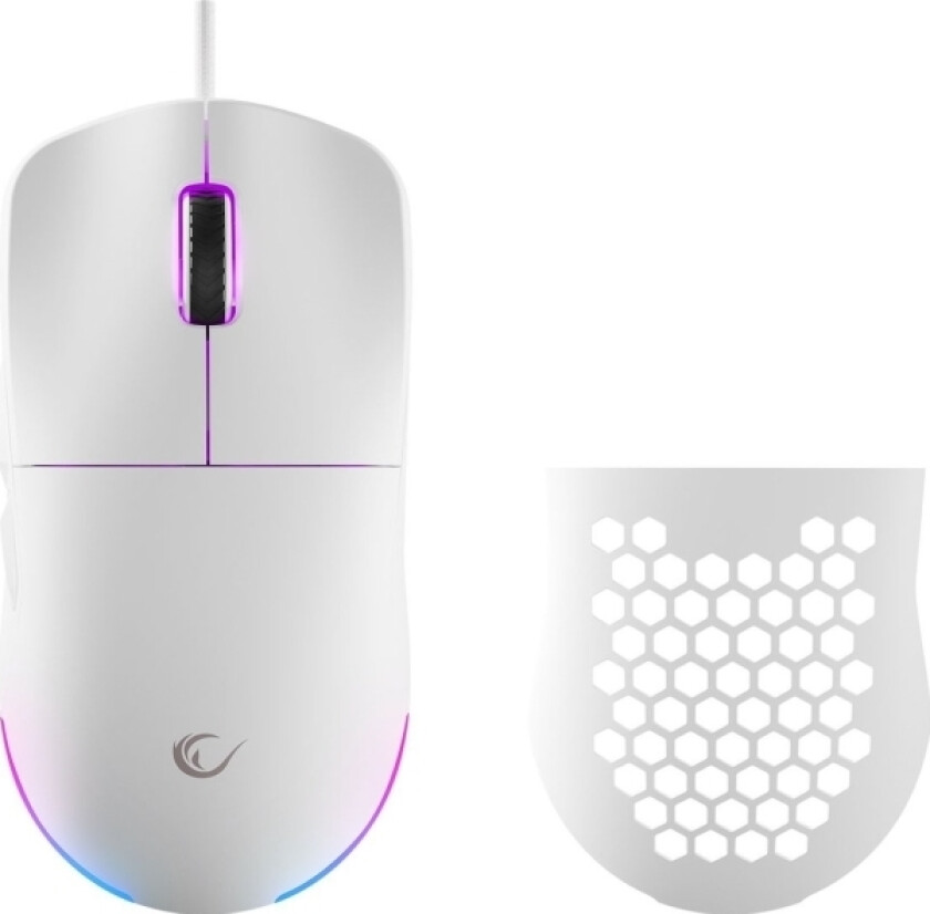 Rampage Rampage Blink Gaming Mus Usb Rgb Optisk Sensor 825F Hvit 12800 Dpi