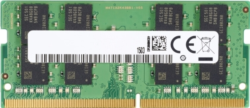 Hp - Ddr4 - Modul - 4 Gb - So Dimm 260-Pin - 3200 Mhz / Pc4-25600 - 1.2 V - Ikke-Bufret - Ikke-Ecc - For Hp 340 G7 Elitebook 640 G9 650 G9 655 G9