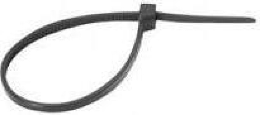 Schneider Electric Imt46293, Stigeformet Buntebånd, Sort, 380 Mm, 7,6 Mm, 100 Stykker