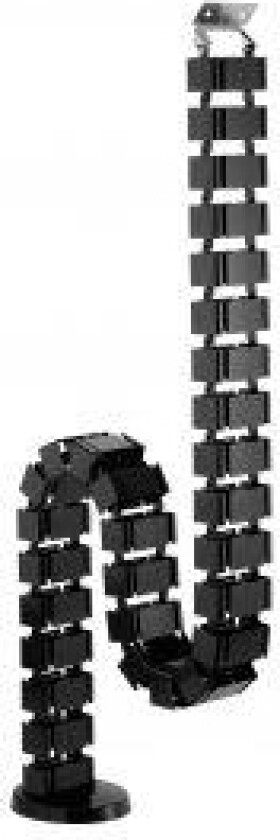 Kabelkanal Fleksibel For Høydejusterbare Bord 4 Kammer 68X36mm Maks 1,28M ( 59996A )