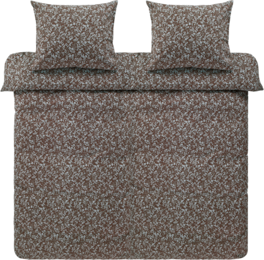 ANEMONE sengesett dobbeltseng Brun