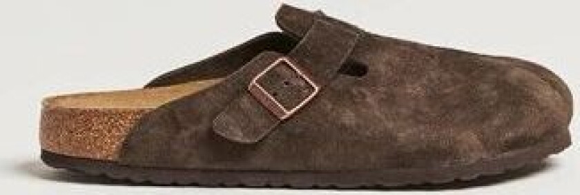 BIRKENSTOCK Boston Soft Footbed Mocca Suede