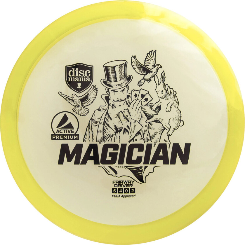 Active Premium Driver Magician Yellow, driver frisbeegolf Yellow