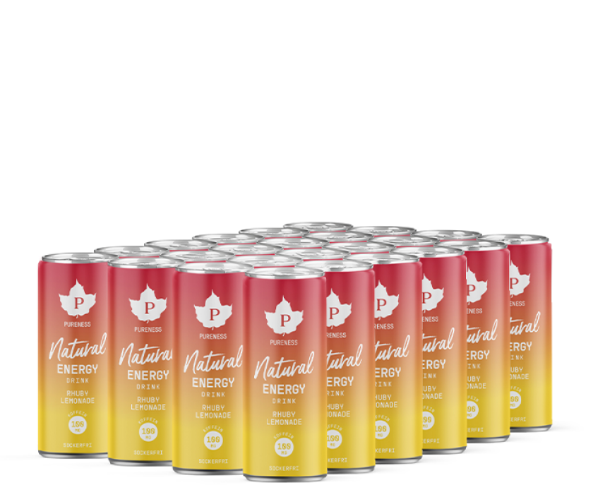 24 x Natural Energy Drink Rhuby Lemonade 330 ml