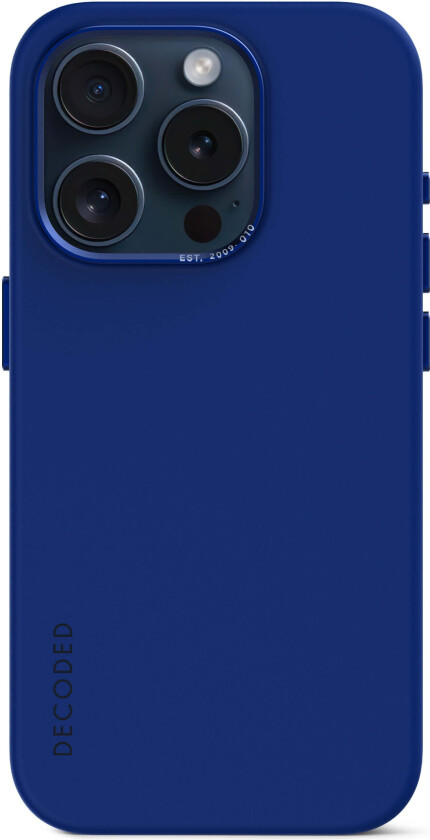 Dekodet Silikon iPhone 15 Pro Max-deksel - Galactic Blue
