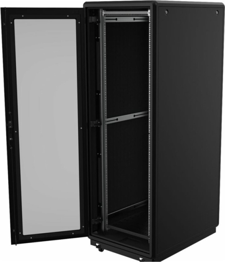 By Logon - Rack Skap - 750 X 1000 Mm, Soundproof - Free-Standing - Svart - 26U - 19"