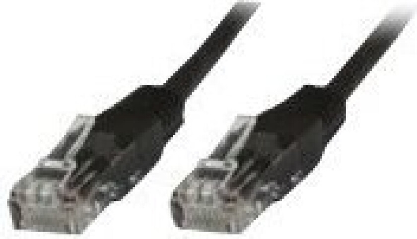 Microconnect - Nettverkskabel - Rj-45 (Hann) Til Rj-45 (Hann) - 1.5 M - Utp - Cat 5E - Med Støvel, Flertrådet - Svart