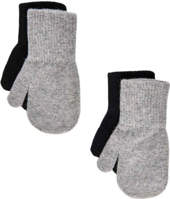 Celavi 2-pack ullvanter til småbarn, grey