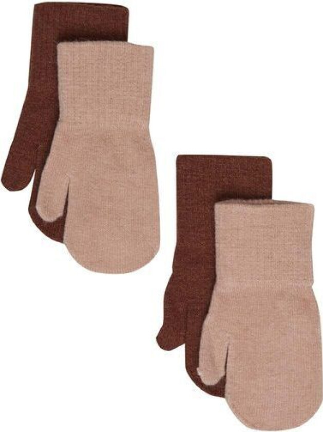 Celavi 2-pack ullvanter til småbarn, tortoise shell
