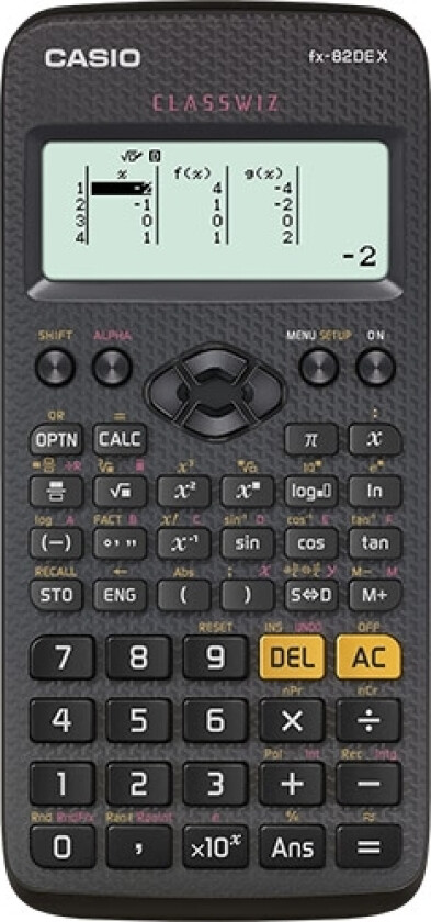 Fx-82De X, Lomme, Vitenskaplig, 12 Sifre, Batteri, Sort