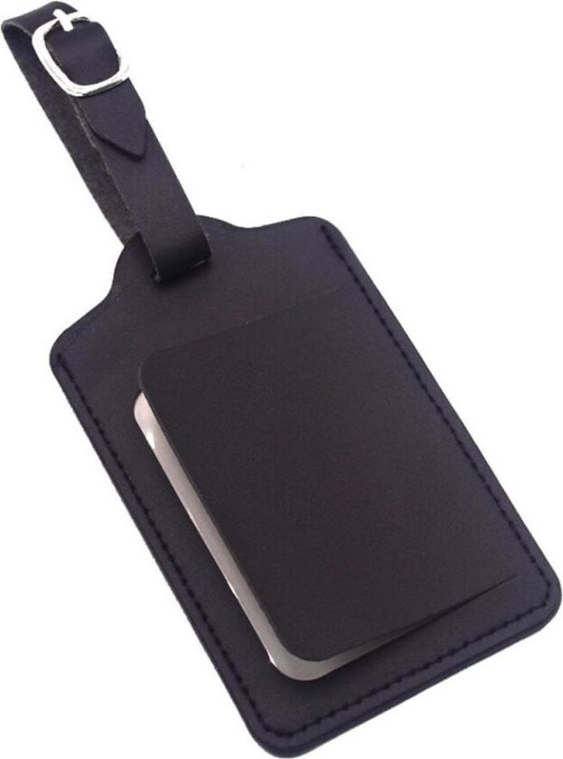 Black Addrids Leather Lær bagasjeadministrasjonsadresse for kofferten