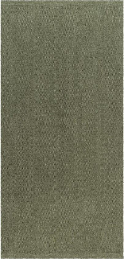 Fujiko Bomullsteppe 75x150 cm - Mørk grønn