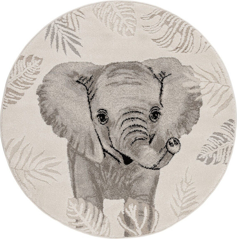 Fubuki Barneteppe Rund 120 cm - Krem