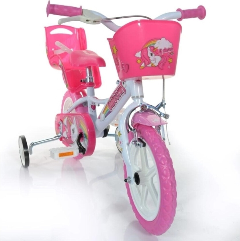 Dino Bikes Dino Bikes Unicorn Barnesykkel, Rosa, 12"