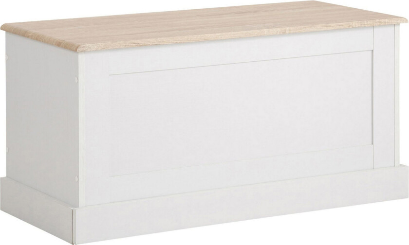 Dareia Kiste 90 cm - Hvit / Brun