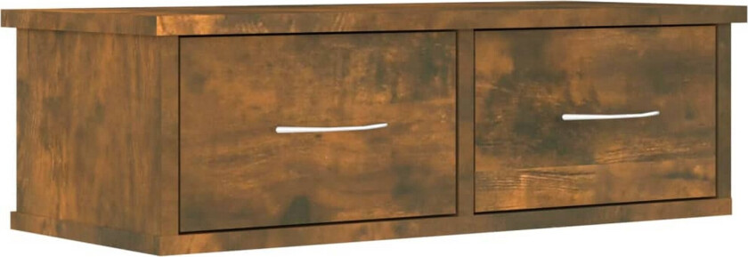 TV-benk røkt eik 60x26x18,5 cm konstruert tre - Brun