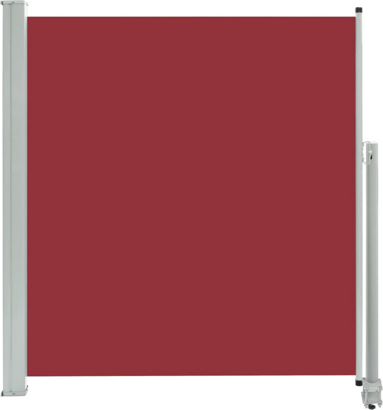 Uttrekkbar sidemarkise 140 x 300 cm rød -