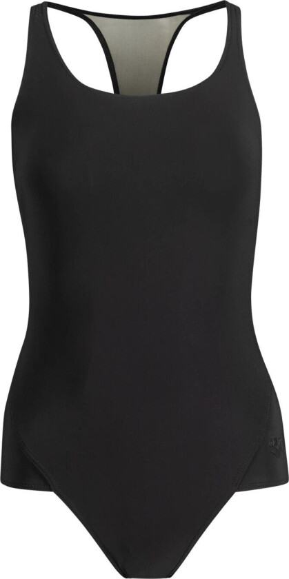 Mesh Panels Swimsuit Power Back, badedrakt, dame BLACK