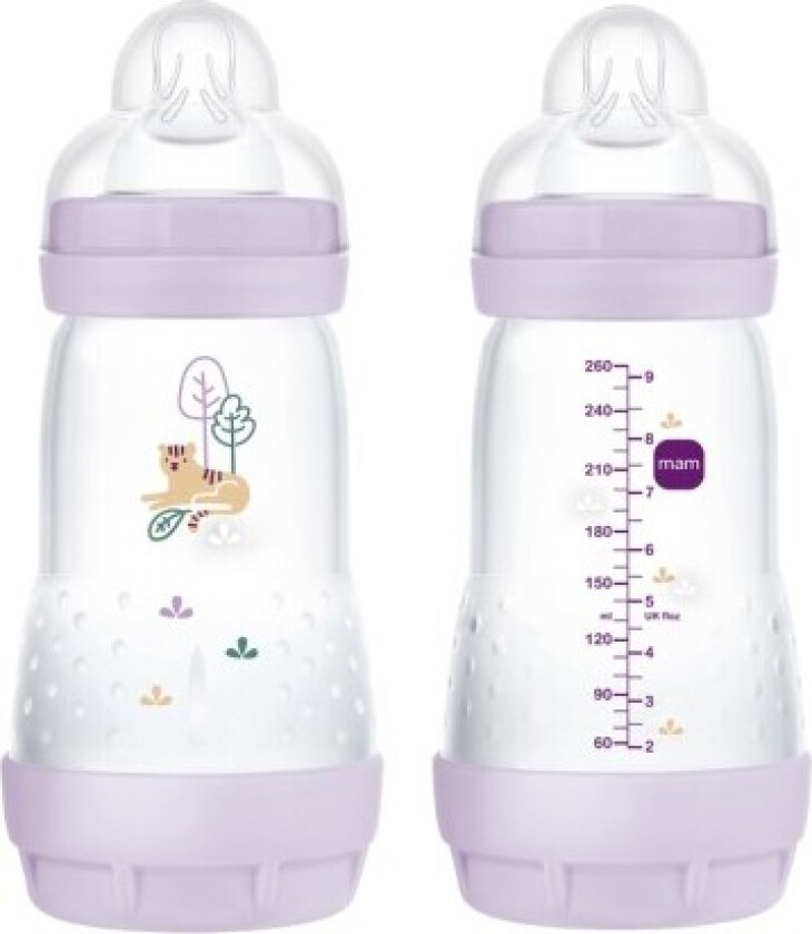 Mam, Easy Start Anti-colic, 260 Ml., Pink, 2-pk
