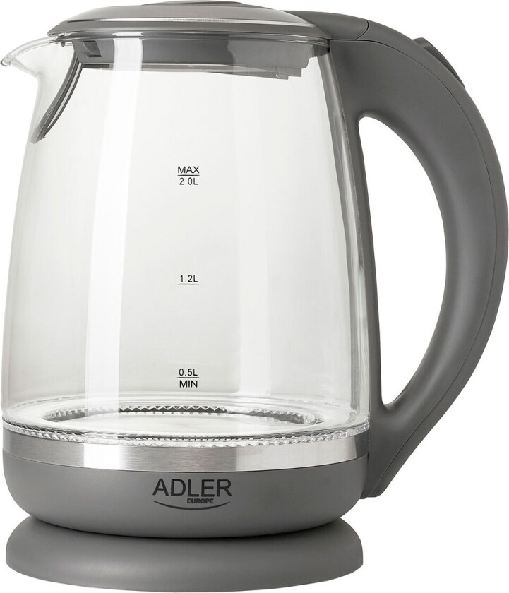Vannkoker Glass (2,0 liter) Adler
