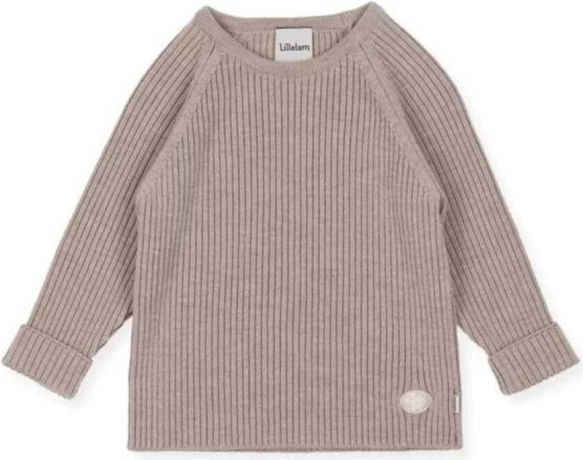 Lillelam - Genser i Ull Ribb Classic Beige