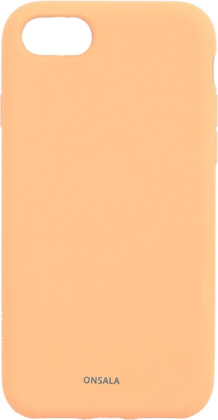 Mobildeksel med Silikonfølelse Aprikos - iPhone 6/7/8/SE