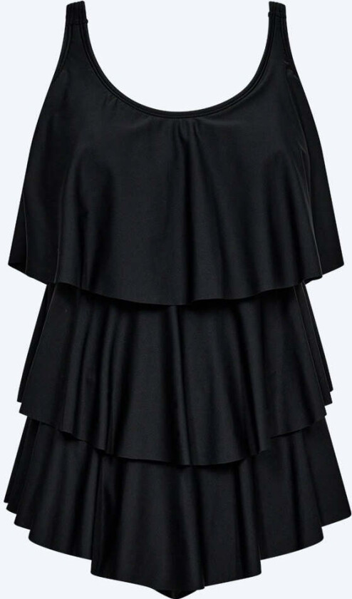 badedrakt med skjørt til damer - Hydra - Svart - Badedrakter for damer - Kjole