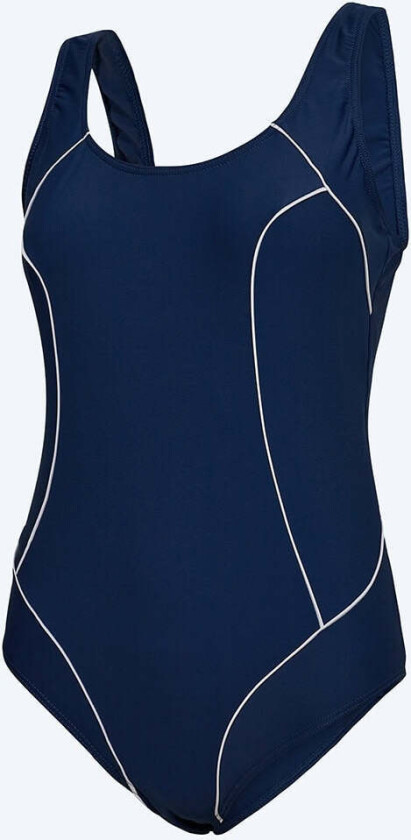 badedrakt i store størrelser til damer - Tamaya - Mørkeblå/hvit - Badedrakter for damer - Store størrelser