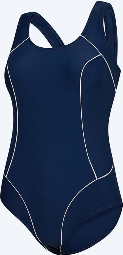 badedrakt i store størrelser til damer - Kaito - Mørkeblå/hvit - Badedrakter for damer - Store størrelser