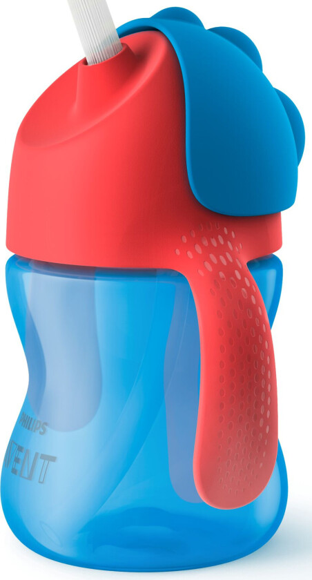 Avent-kopp med sugerør - Fra 9 måneder, 200 ml - Blå/Rød