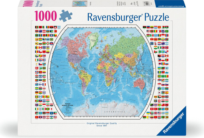- Puzzle Political World Map 1000p (12000664)