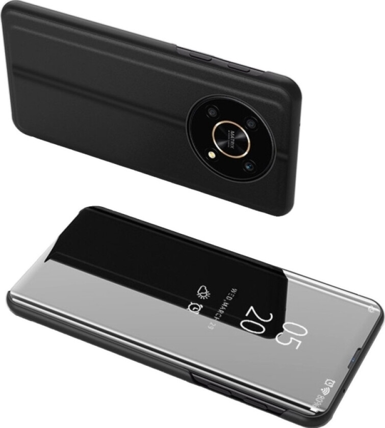Clear View Case Etui Honor X9 / X9 5G / X30 / Magic4 Lite Pokrowiec Z Klapk Svart