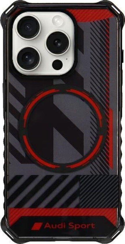 Audi Audi Iml Sport Magsafe Case Iphone 15 Pro 6.1" Czarny/Black Hardcase Au-Imlmip15p-Rsq/D2-Bk